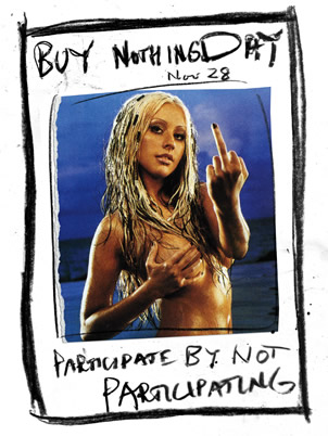 Küldd el ezt a képet egy E-card-ban! Csatlakozz kimaradásoddal! :) Ne vásárolj semmit világnap, 2003. nov. 28.